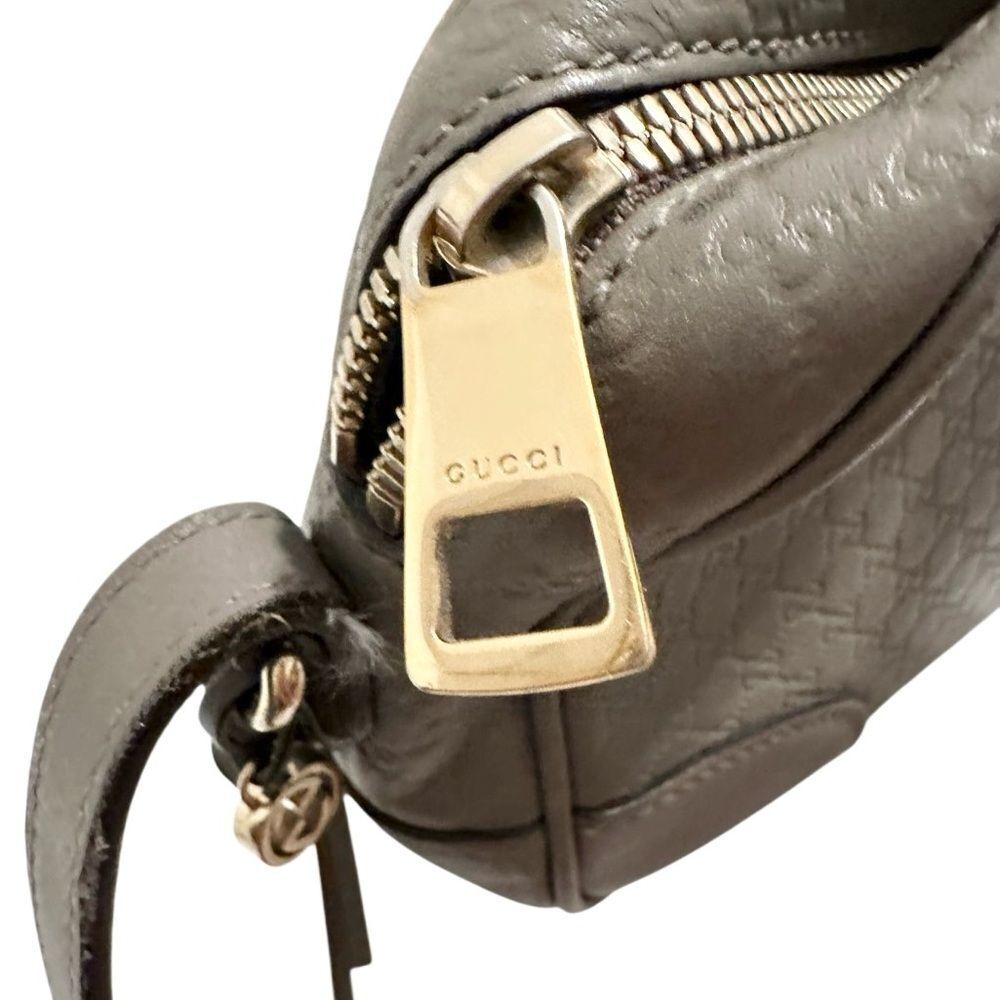 Gucci Bree Gray Leather Crossbody Bag - Picture 6 of 12